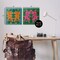 Stupell Industries Eclectic Twin Tigers 2 pc Canvas Wall Art Set Design by Carrie Cantwell